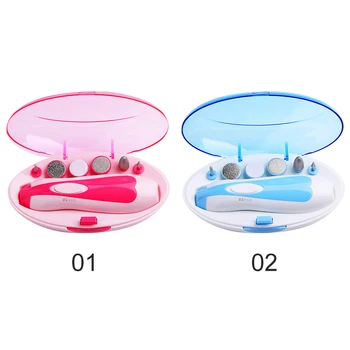 

14.7*8.3 CM Electric Nail Drill Machine Gringing 6 Size Nail Drill Bits Gel Polish Nail Art Tool Remover Battery Need Nail File