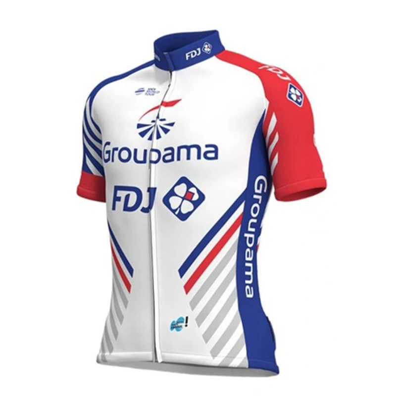 only jersey Мужская одежда Pro Team FDJ, комплект из Джерси для велоспорта MTB, одежда с коротким рукавом, одежда для шоссейного велосипеда, летняя одежда для верховой езды, униформа для триатлона, рубашки - Цвет: only jersey