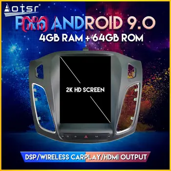 

Car GPS Radio For Ford Focus 2013-2015 PX6 Android 9.0 Tesla style Vertical screen Car GPS Navigation Player DSP CARPLAY