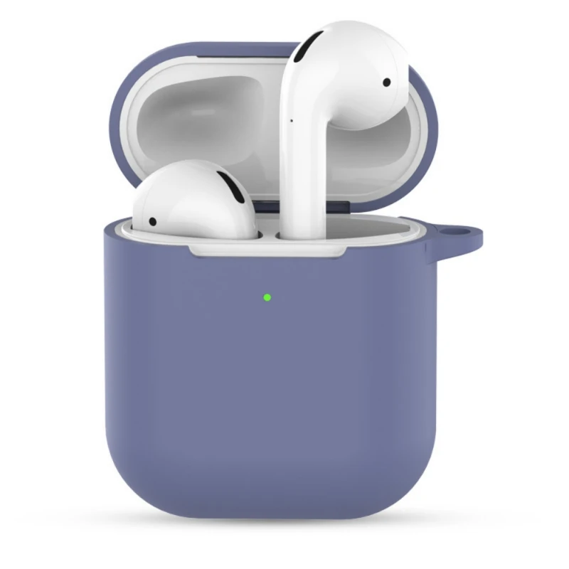 Коричневый Беспроводные bluetooth наушники чехол для Apple наушники силиконовый чехол для наушников Air Pods Чехол защитный для Apple Silm чехол - Цвет: Коричневый