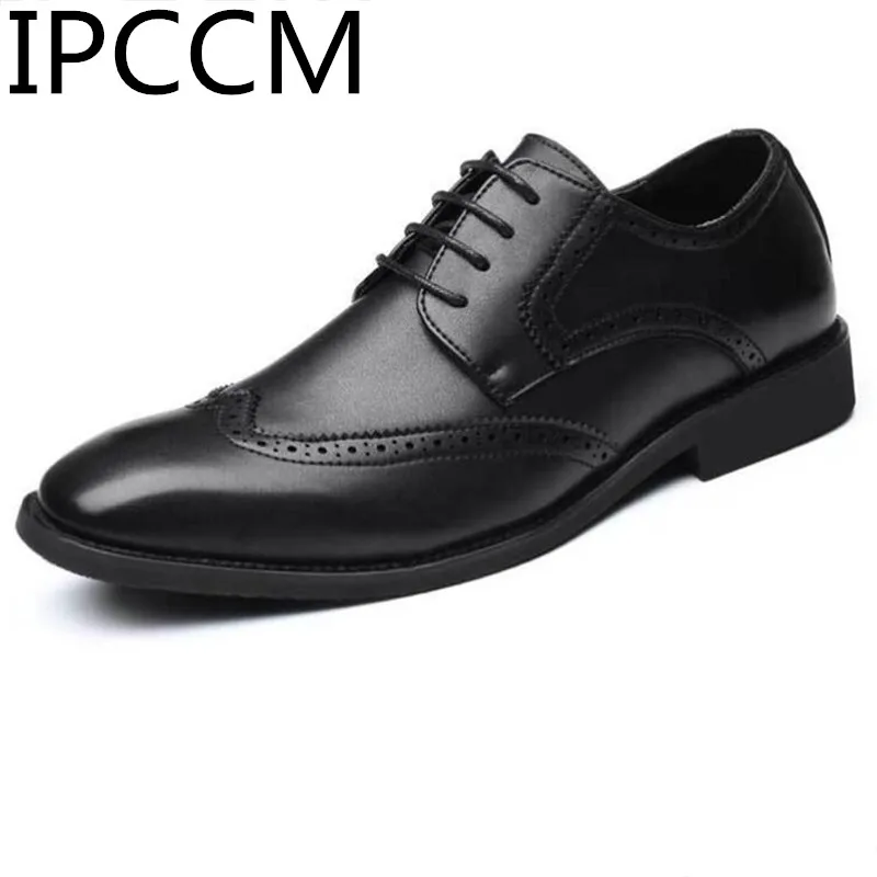 

Spring And Autumn Men's Business Dress Shoes Large Size Fashion Retro Personality Fashion Simple Breathable Men's Shoes