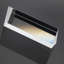 Треугольная параллельная Призма из кристалла, тройной светильник для обучения физике, стеклянный кубик спектра, радужные призмы