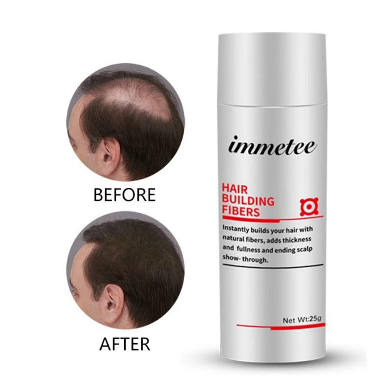 Immetee волокон для наращивания волос чистые натуральные растительные ингредиенты легко использовать волосы плотность волокна порошок инструмент для укладки волос