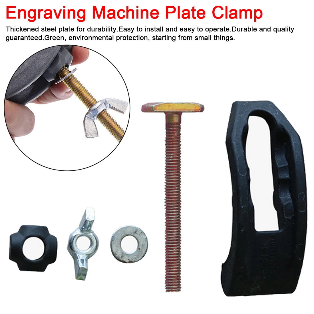 

1 Set CNC Milling Engraving Machine Parts 85mm Bow Plate Sets Clamp Fixture Fastening Platen Router for T-slot Working Table