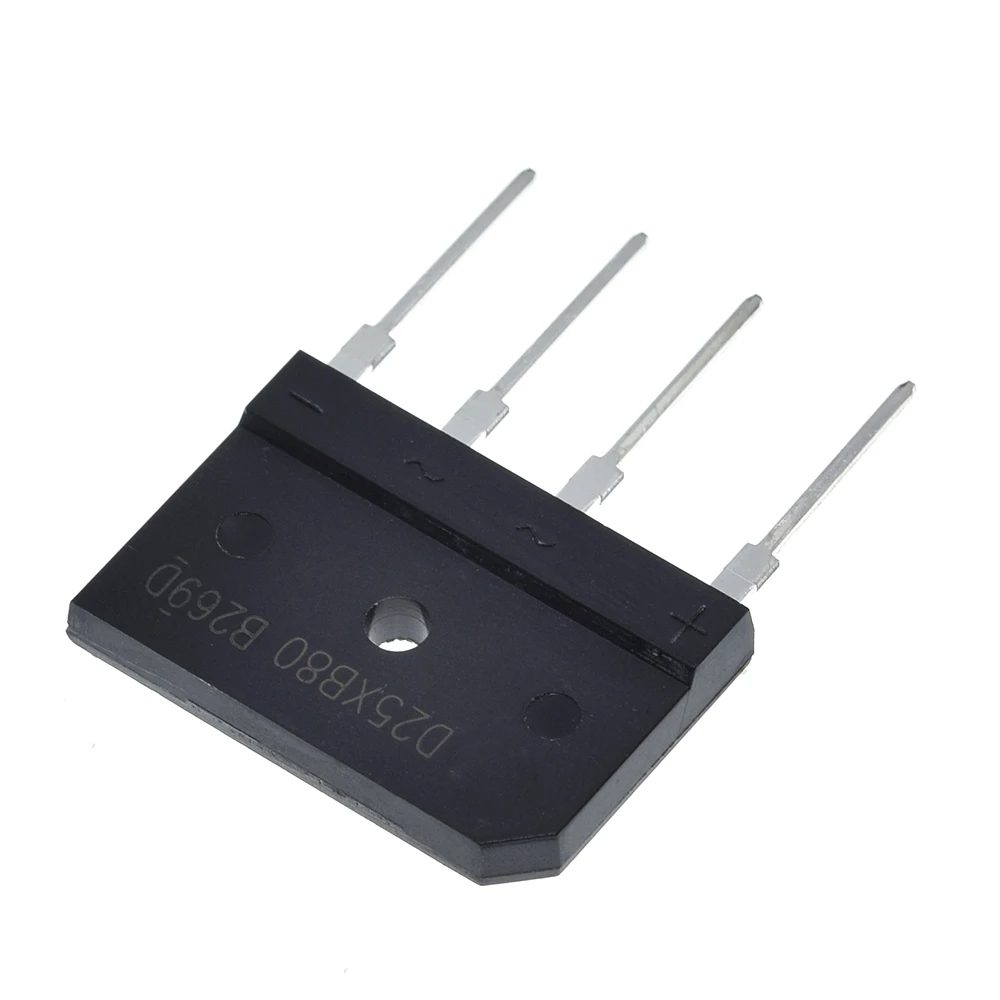 5pcs D25XB80 D25SBA80 Bridge Rectifier 25A 800V 25xb80 dip Flat Bridge diode bridge rectifier rectifier diodes electrical rectifier diodes