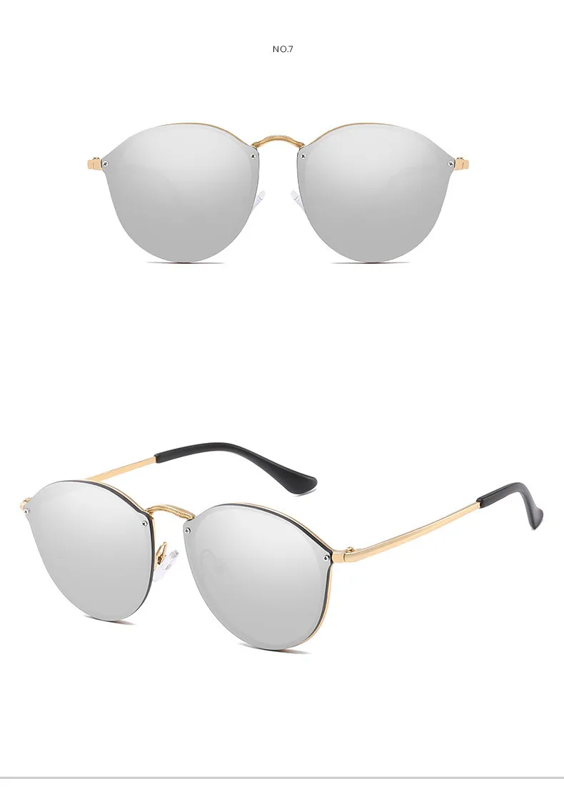 Роскошные круглые солнцезащитные очки женские брендовые дизайнерские ретро кошачий глаз солнцезащитные очки без окантовки очки для водителя очки женские Zonnebril Dames