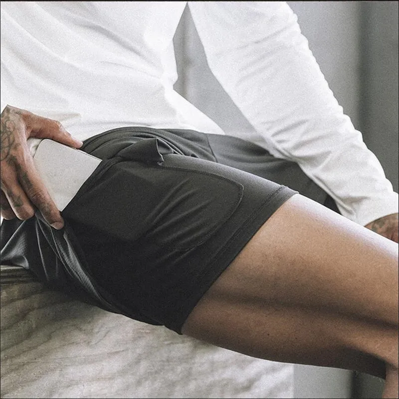 

2020 New Fashion Men's Short Bermuda Men Fitness Bodybuilding Shorts Man Summer Gyms Workout Male Breathable Mesh Quick Dry Spor