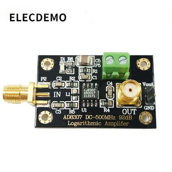 AD8307 module RF Power Detector Module Logarithmic detector Transmitter Antenna Power to 500MHz Function demo board 2 4ghz rf power meter active logarithmic detector high frequency field strength tester
