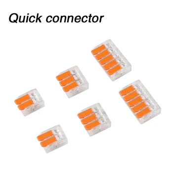 

Wire Connector 20/30/50/100PCS Orange Mini Quick Connector Universal Compact Wire Connector Plug-in Wire Terminal Home Connector