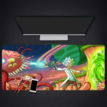 

Anime Morty Extra Large Mouse Pad Gaming Mousepad Anti-slip Natural Rubber with Locking Edge Gaming Mouse Mat