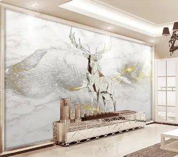 

[Self-Adhesive] 3D Elk WG626 Wall Paper mural Wall Print Decal Wall Murals Belly