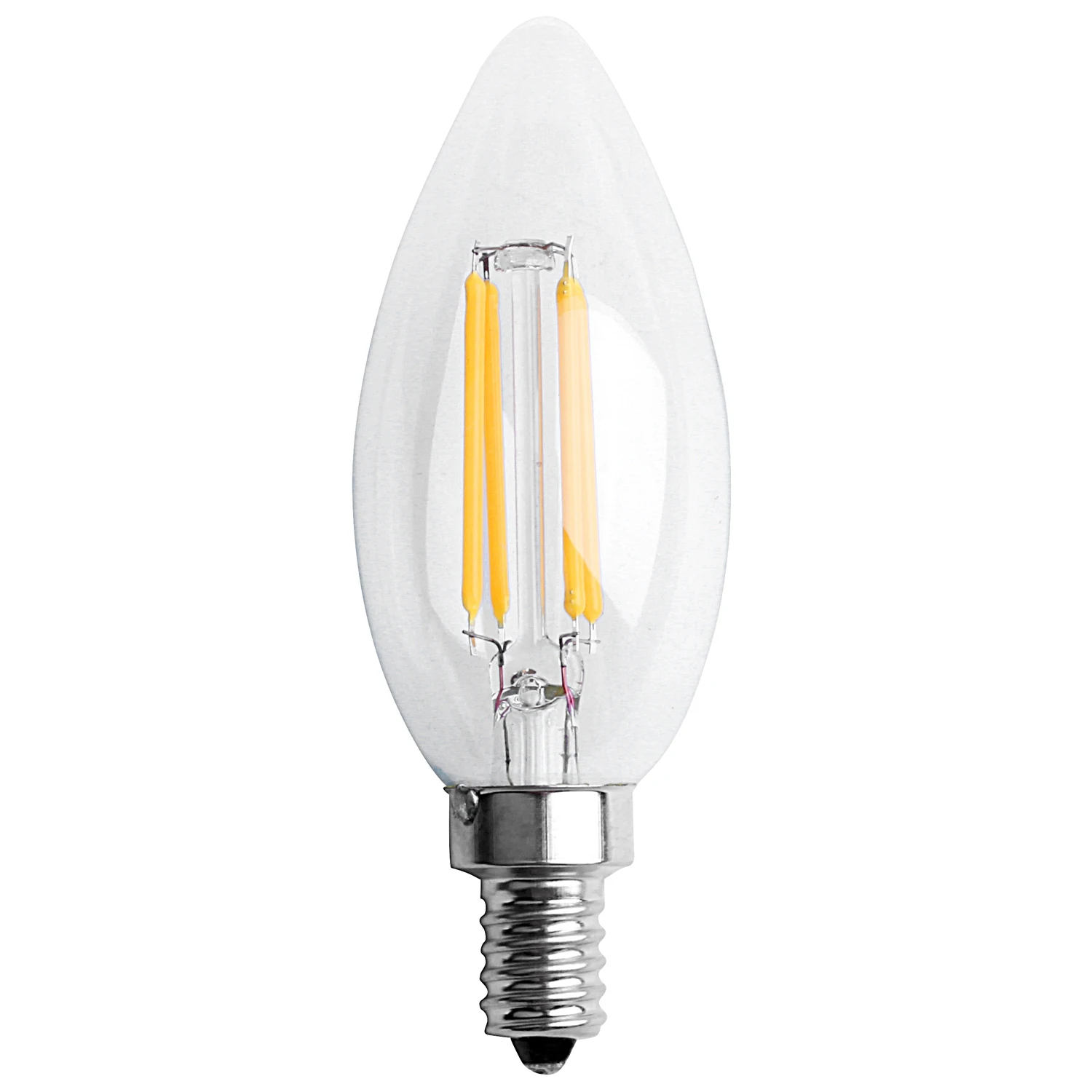 Promotion! Dimmable E12 4W COB Edison Candle Flame Filament LED Light Bulb Lamp 10*3.5cm | Освещение
