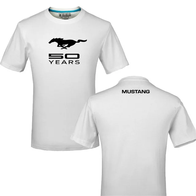 Забавный Логотип Mustang, хлопок, футболка с принтом, унисекс, летняя повседневная футболка, футболки, Футболка l - Цвет: 4
