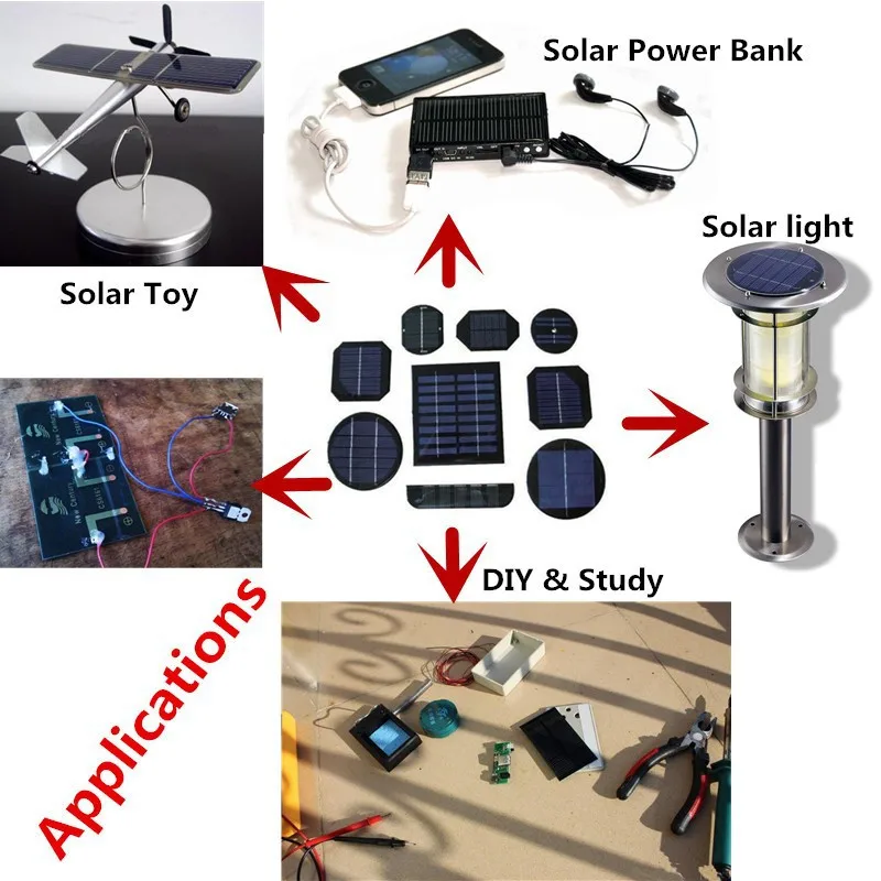 3,5 в ма солнечная панель портативная мини Sunpower DIY модуль панели системы для солнечной лампы батарея игрушка телефон зарядное устройство солнечная батарея