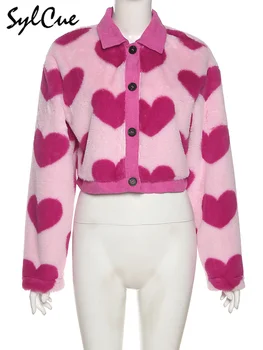 Pink Heart All-Match Love Coat 5