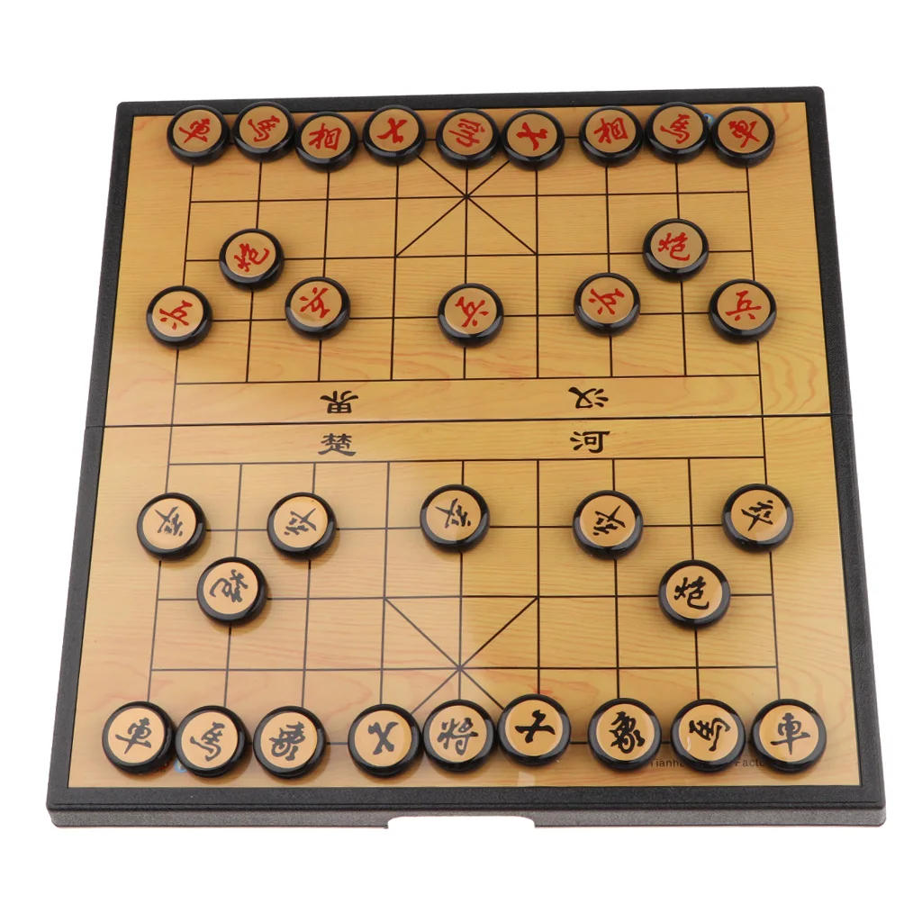 Китайская традиционная шахматная игра портативная Магнитная Xiangqi) набор