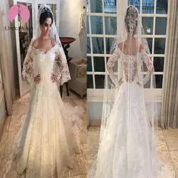 Индивидуальный заказ одежда с длинным рукавом, кружевное платье А-силуэта с свадебное платье 2019 женские туфли с цветочным принтом