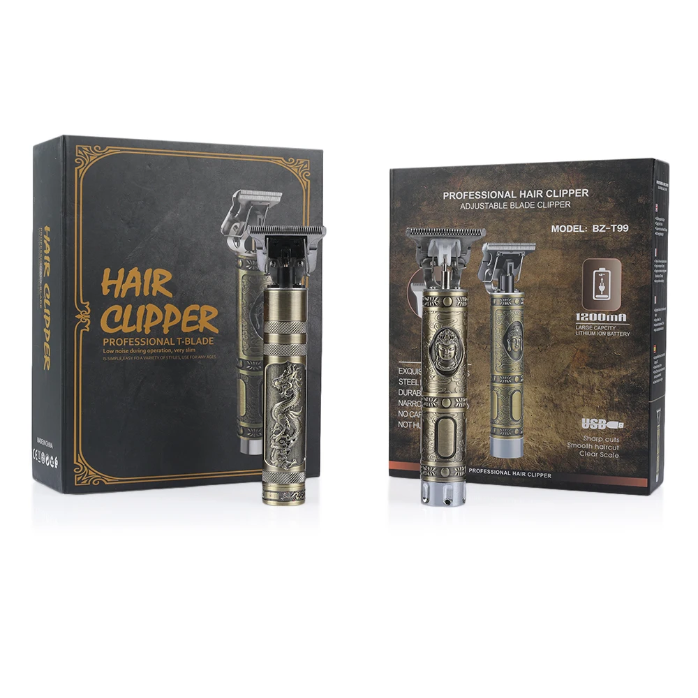 USB перезаряжаемая электрическая машинка для стрижки волос с заплечной головкой