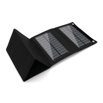 

Portable 5V Solar Panel 12W 15W Monocrystalline Folding Foldable Waterproof Charger Sun Power Bank for Phone Battery USB Port