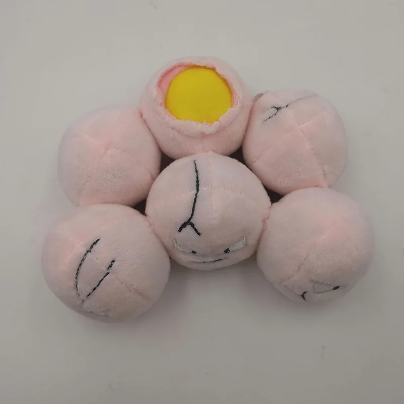 6 дюймов 6 набор плюшевый Exeggcute милый горячий розовый хорошее качество мягкая игрушка, кукла подарок на Рождество ребенок реалистичный мультфильм фильм игра