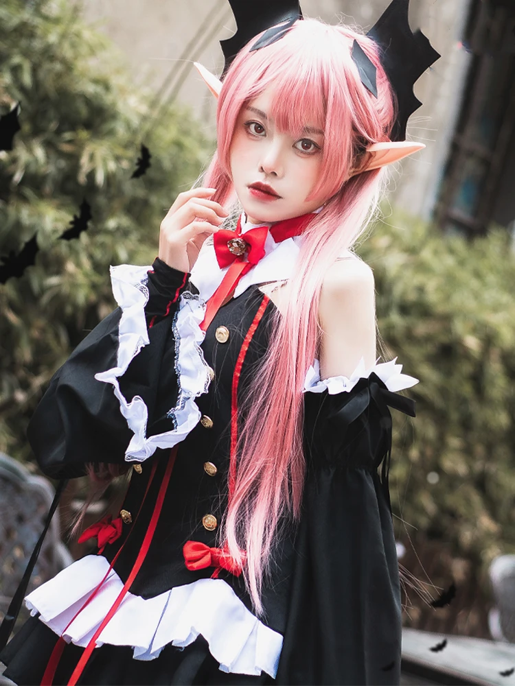 

Anime Owari No Seraph Cosplay costume Krul Tepes Cos clothing Halloween Full set Krul Tepes Seraph Of The End Clothes