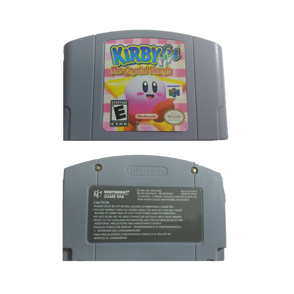 

Kirby 64 Bit Games The Crystal Shards USA Version English NTSC Game Card