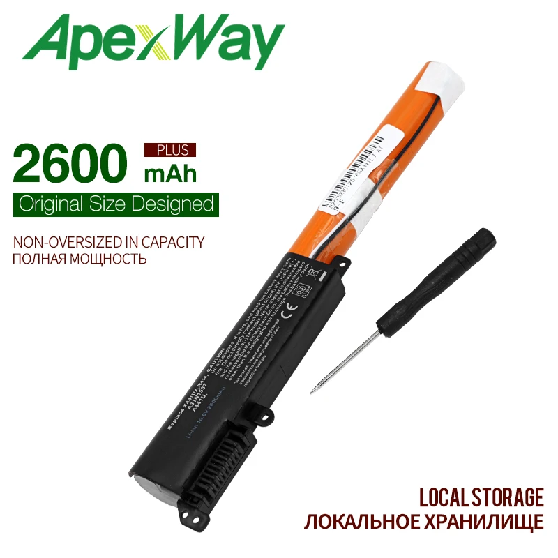 Apexway 10,8 V Аккумулятор для ноутбука A31N1537 0B110-00420200 для Asus VivoBook Max X441UB X441UR X441UV серия