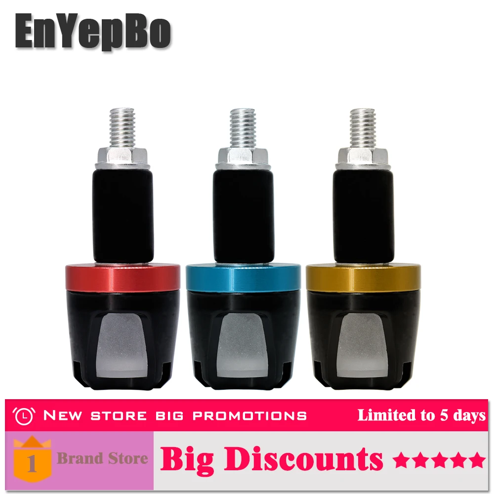 

EnYepBo 1 pair Universal LED Handlebar Motorcycle Yellow Turn Signal Light blue red marker light