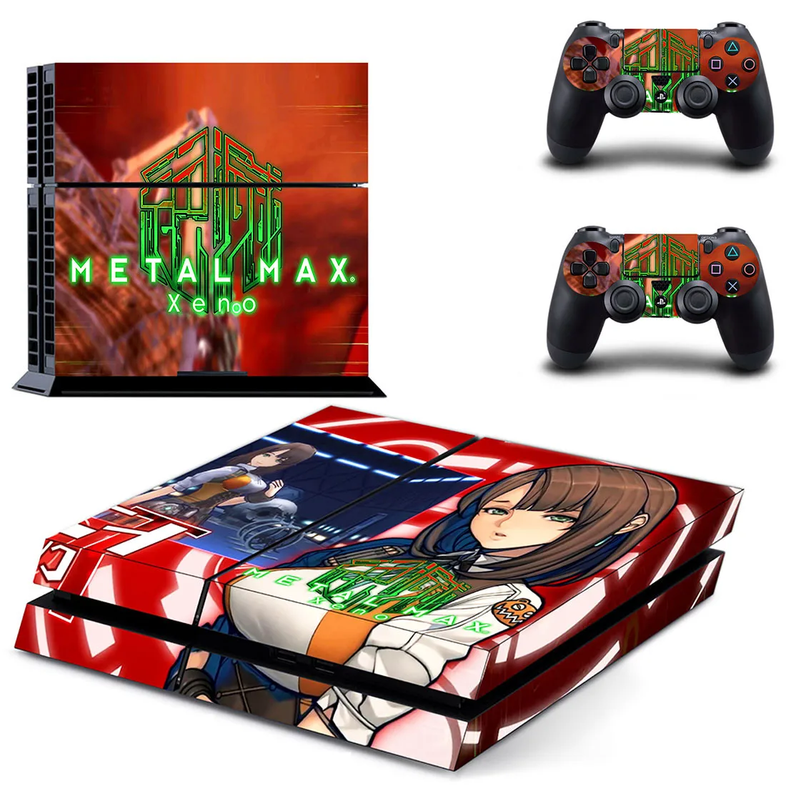 Металлическая Макс XENO PS4 Наклейка виниловая кожа PS 4 наклейка s Play станция 4 наклейки крышка Pegatinas Adesivos для playstation 4 консоли и 2 контроллера
