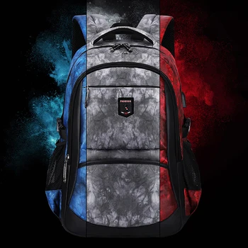 

Male Backpack 17 Inch Laptop Business Travel Men Bagpack Notebook 15.6 USB Charging Fashion Waterproof Man Bag Boys Men's Bags