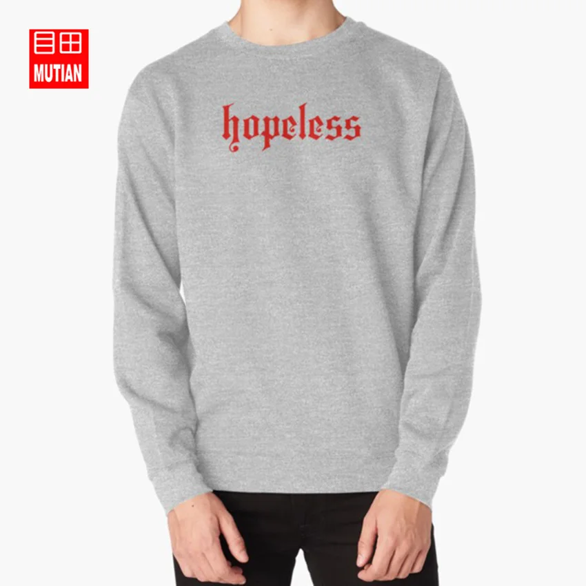 Hopeless толстовки, свитшоты halsey hfk hopeless founate kingdom strangers 100 буквы now or never - Цвет: grey-sweatshirt