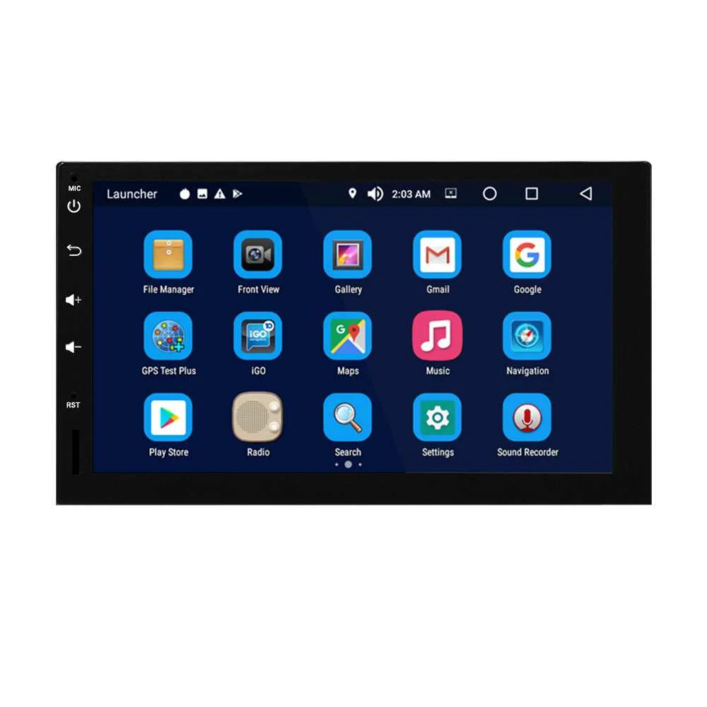 

7 Inch Car GPS Navigation Android 8.0 Car Radio Stereo Capacitive Touch Screen Quad Core Audio Radio Car Multimedia WIFI