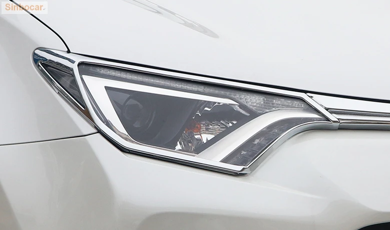 ABS Хром Передняя фара и задний фонарь Крышка лампы отделка для Toyota Rav4 Rav 4