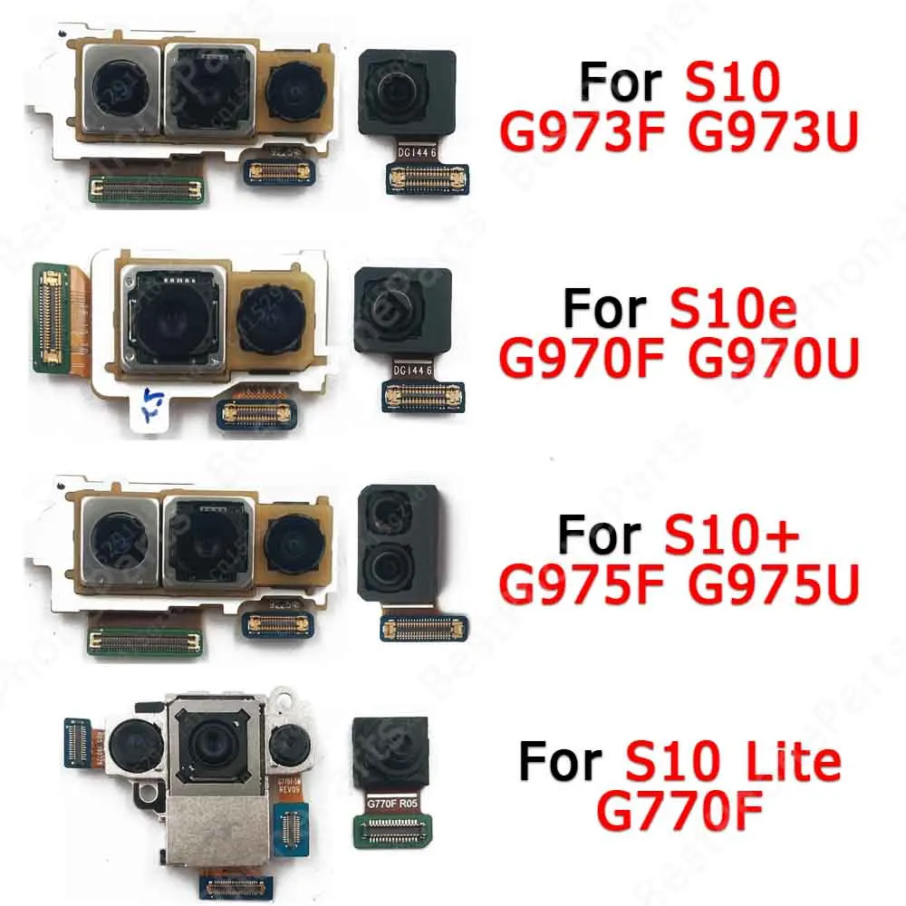 

Rear Front Camera For Samsung Galaxy S10e S10 Plus Lite G970 G973 G975 G770 Backside Back Frontal Selfie Camera Module