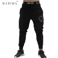 Voobuyla спортивные штаны для фитнеса, мужские эластичные хлопковые дышащие спортивные штаны для бега, тренировочные штаны для спортзала размера плюс 3XL