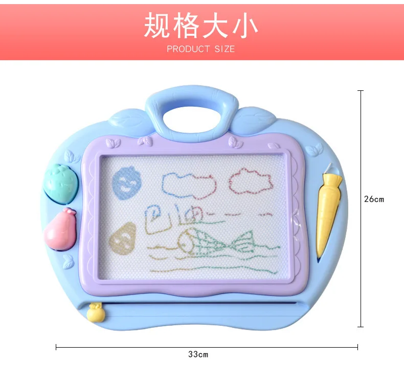 Детская магнитная доска для рисования, настольные товары для раннего образования, мультяшный цветной стол для рисования, доска с граффити, игрушка creative17