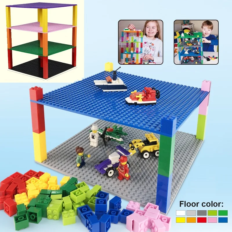 

Double-sided 32*32 Dots Baseplates Legoing Base Plate 16*32 Small Bricks Wall DIY Building Block Toys Compatible with Legos City