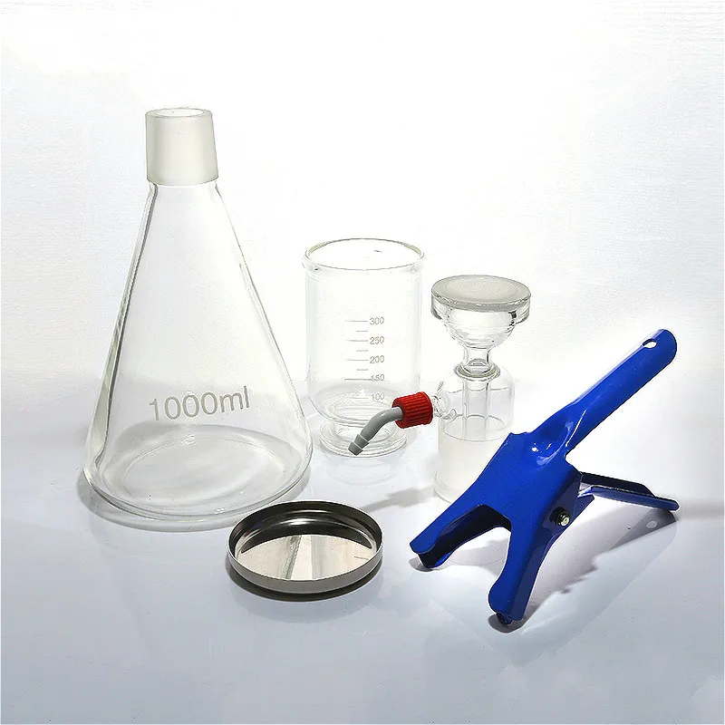 

Vacuum Filtration Apparatus Accessories Filter Cup Rubber Tube Dust Cover Clip Flask For Sand Core Liquid Solvent Filter Unit