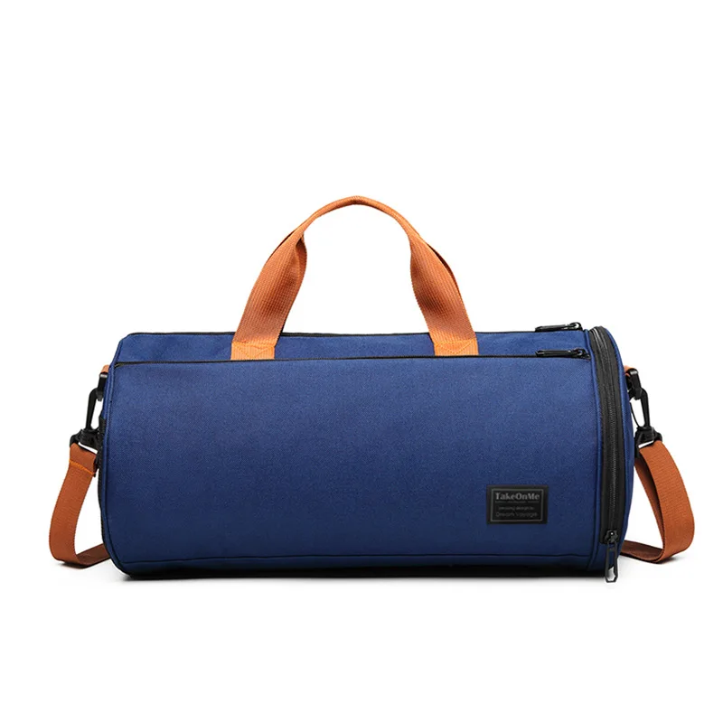 Blue Bag Женские сумки через плечо для путешествий, Мужская модная спортивная сумка для фитнеса, спортивная сумка с карманом для обуви, женская большая сумка для багажа, розовая сумка - Цвет: Blue Bag