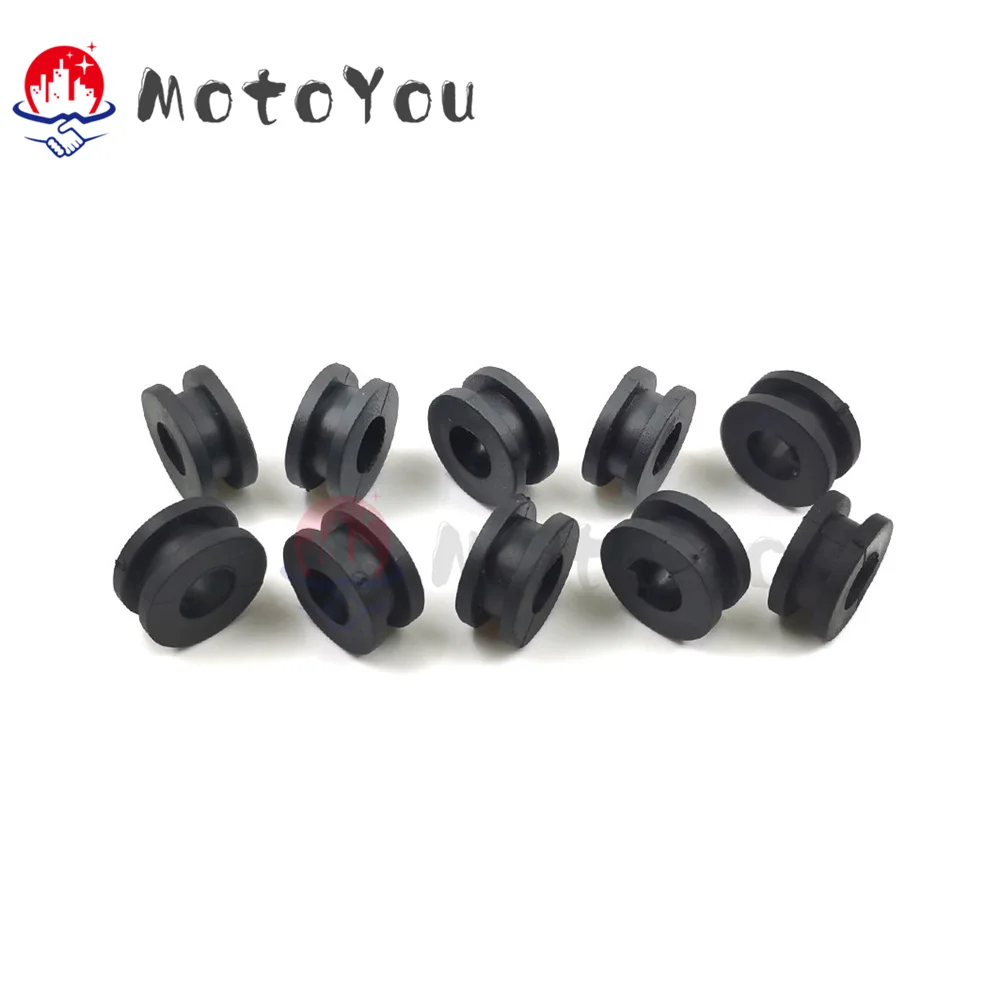 Lot De 12 œillets Latéraux En Caoutchouc Noir Pour Moto CG125 CB100