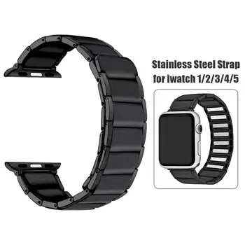 

Stainless Steel Watch Band Adjustable Magnetic Strap Buckle for Apple Watch