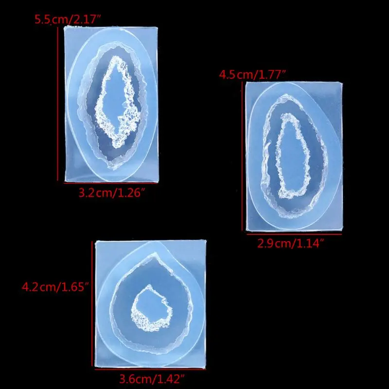 

Crystal Quartz Rock Cluster Geode Druzy Gem Pendant Silicone Mold Resin Jewelry 517F