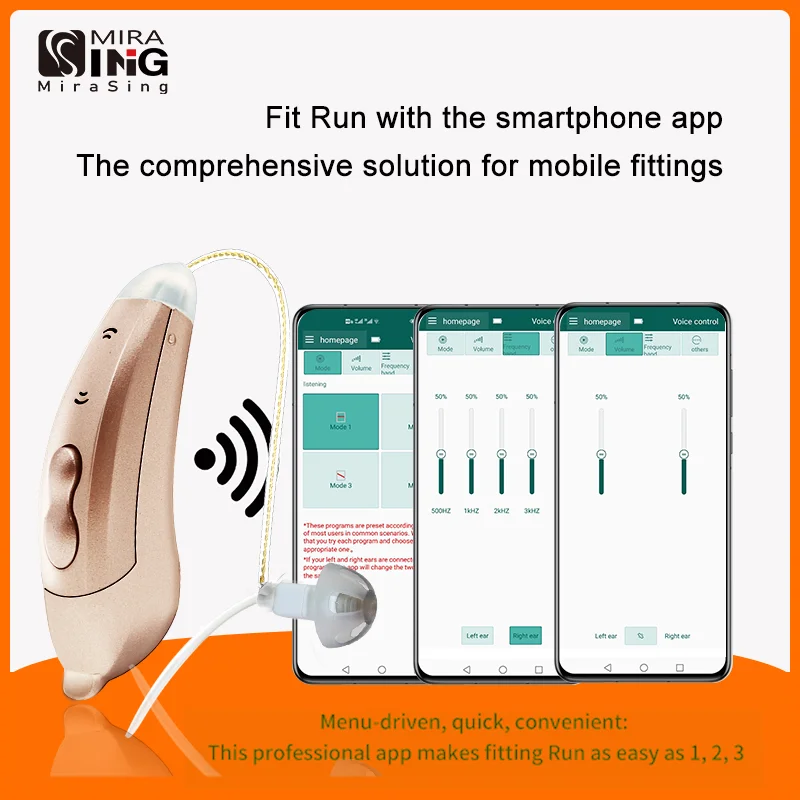 Hearing Aids Digital BTE Sound Amplifiers SF101 Portable Deaf Elderly Smart App Audifonos hearing aid
