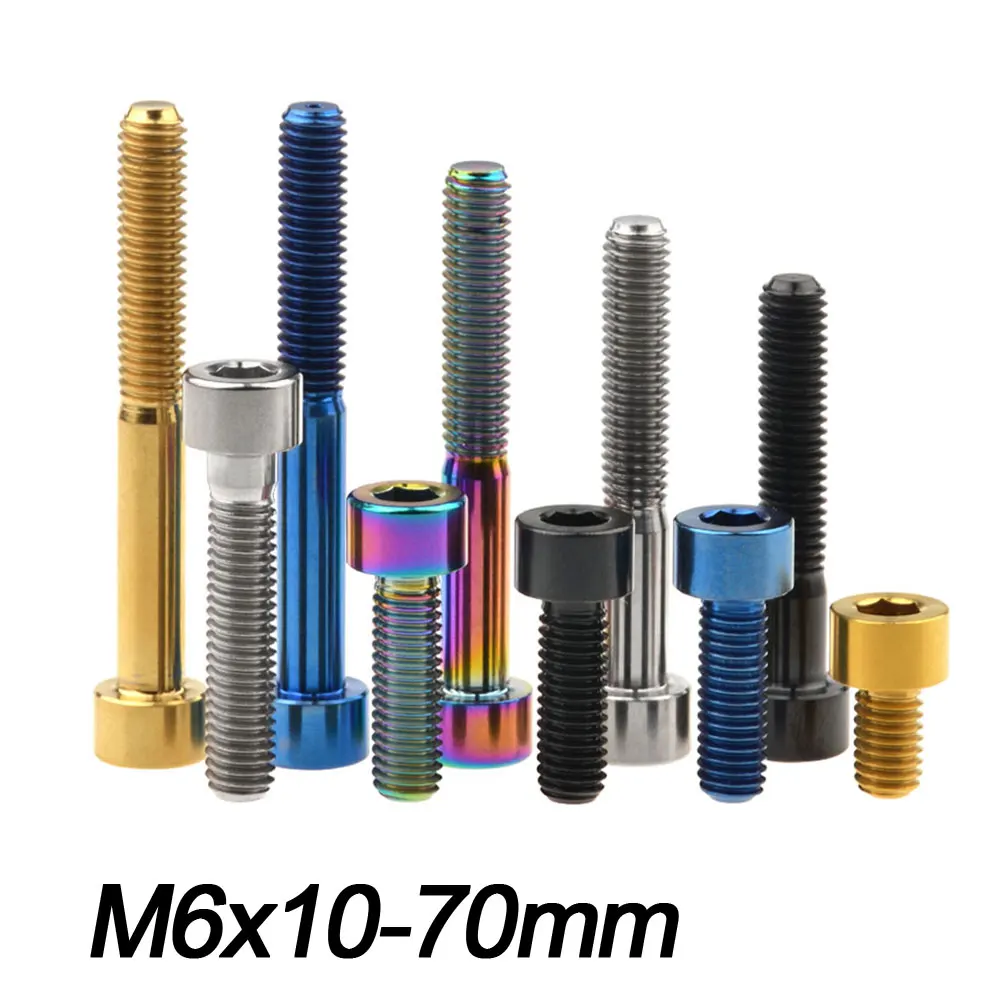 Титановый титановый Ti болт Xingxi M6X10 15 18 20 25 30 35 40 45 50 55 60 65 мм клеммный винт для