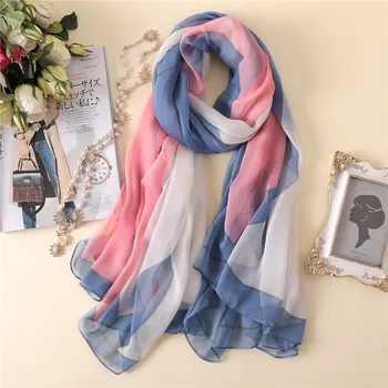 

Winter Rushed Hijab 2020 New Large Silk Geometric Printing Autumn Tourism Sun For Protection Shawl Fashion Women Beach Towel