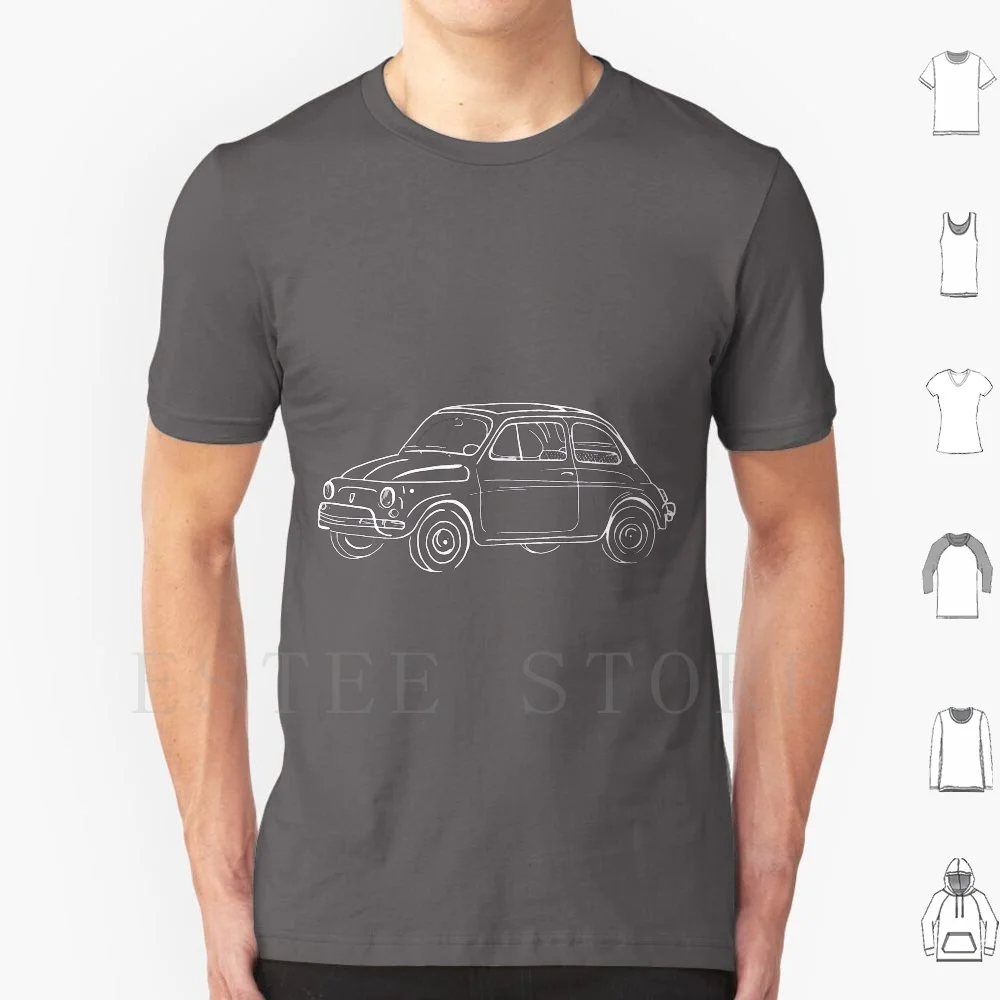 Auto Classiche Fiat 500 Classic Car T Shirt Uomo Cotone 6Xl Multipla Abarth 595 Fiat Talento Fiat 127 Fiat Quinesimo Fiat Coupé