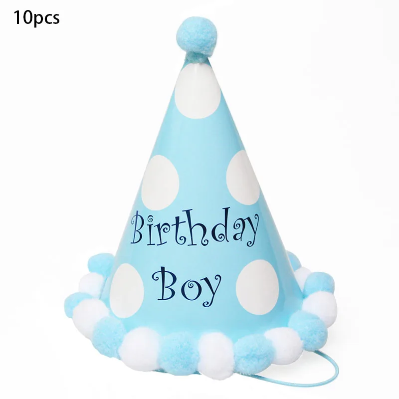 Pattern Theme Happy Birthday Party Hats 