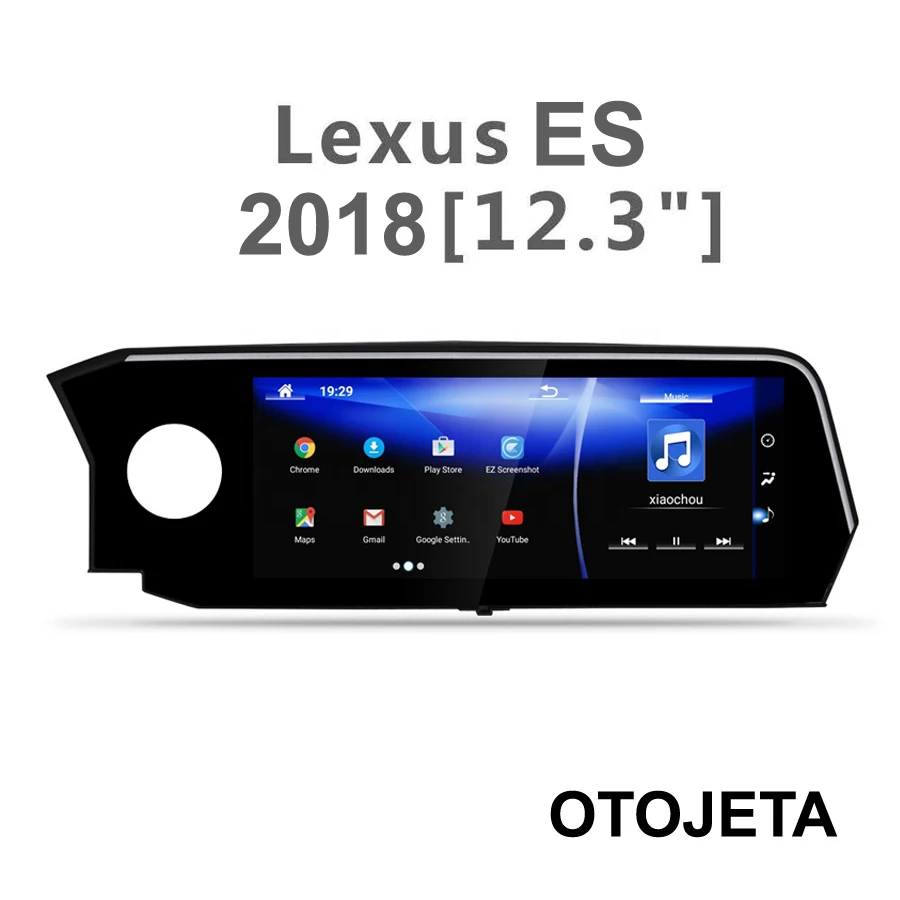 Мультимедийная система с радио 12 3 &quot Android 9 0 GPS для Lexus ES 200 es250 es300 es350 ES300h ES350h 2018