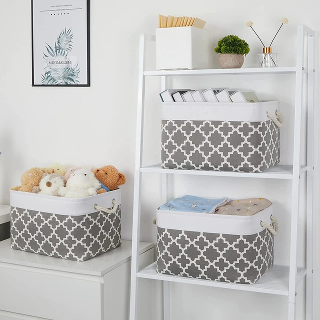 Storage Baskets for Organizing Fabric Storage Bins Foldable Organizer Bins  with Handle Large Storage Baskets for Shelves Closet - AliExpress