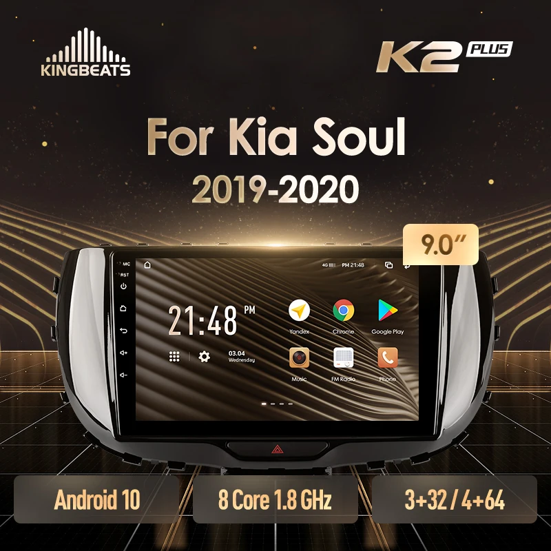 KingBeats штатное головное устройство For Kia Soul SK3 2019 2020 GPS Android 10 автомагнитола на